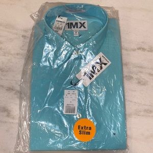 Men’s express medium extra slim fit dress shirt